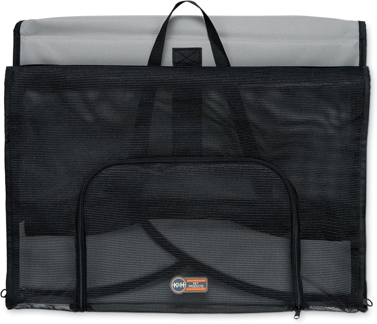 Travel Safety Carrier for Pets, Dog Crate for Car Travel, Dog Soft-Sided Carrier for Medium Dogs, Portable Car Seat Kennel, Gray/Black Medium 24 X 19 X 17 Inches