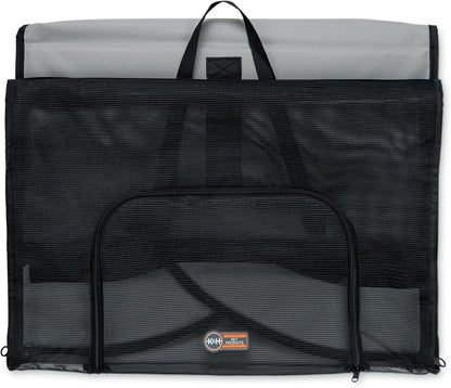 Travel Safety Carrier for Pets, Dog Crate for Car Travel, Dog Soft-Sided Carrier for Medium Dogs, Portable Car Seat Kennel, Gray/Black Medium 24 X 19 X 17 Inches